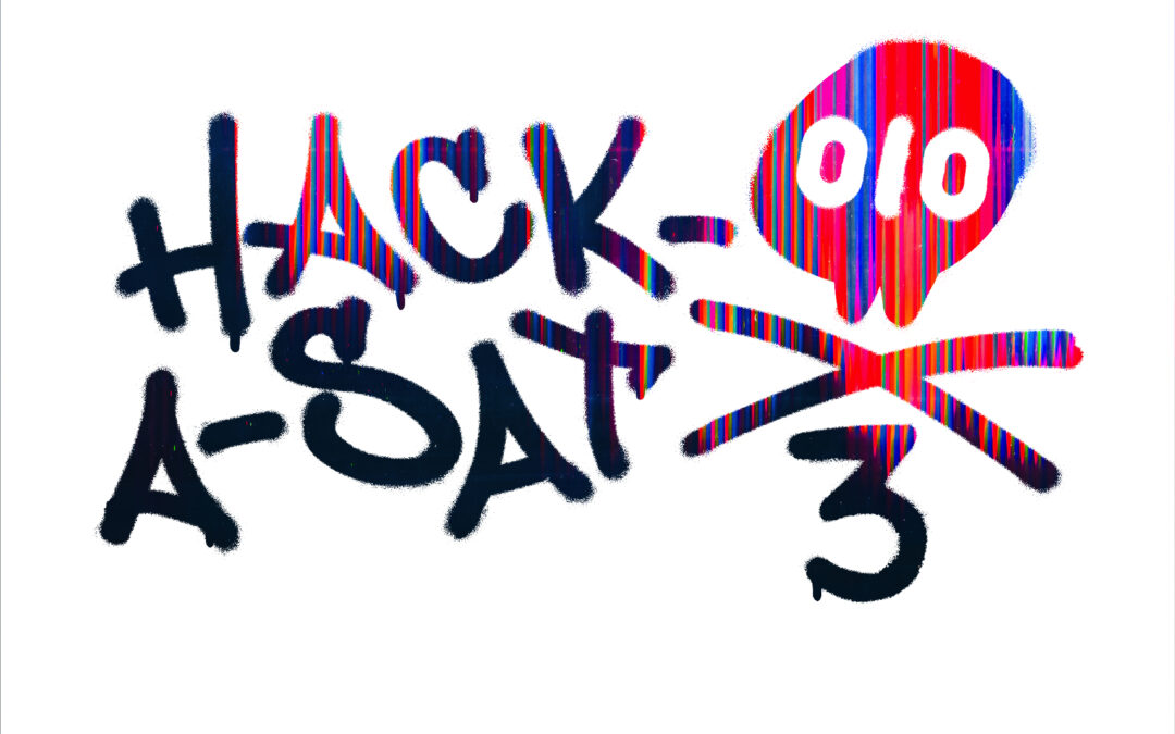 Hack-A-Sat 3 spray painted logo