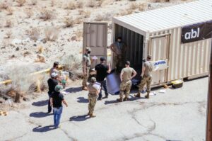 Airmen touring the liquid rocket CONOPS and novel deployable systems site.