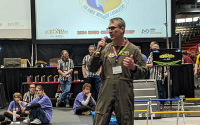 AFRL senior leaders encourage Ohio youth at annual robotics state championship