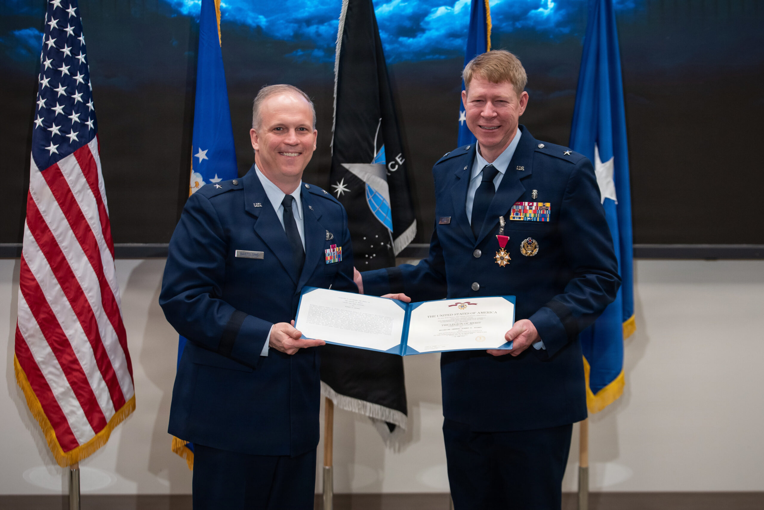 Brig Gen Bogart receives Legion of Merit Award