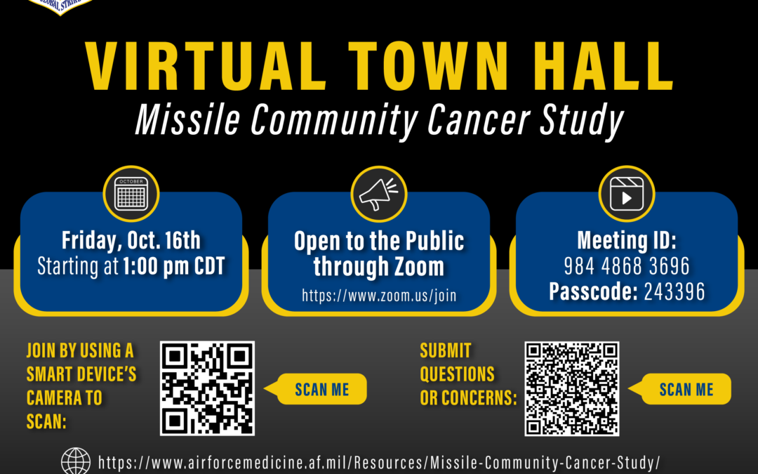 AFGSC to provide updates on Missile Community Cancer Study, burn study