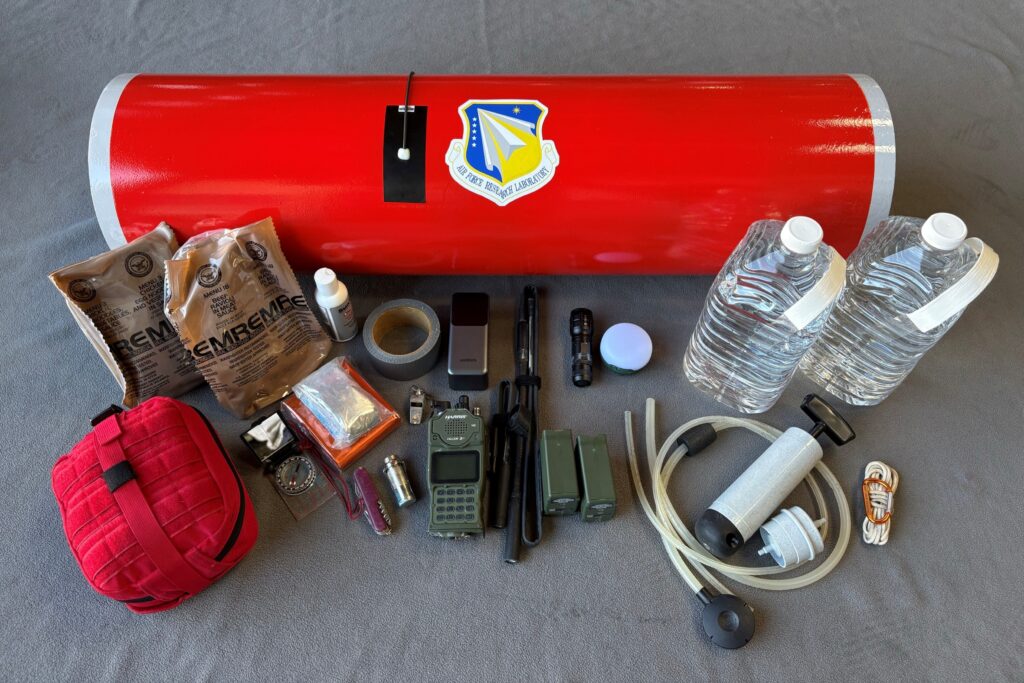 agile cargo pod showing survival gear