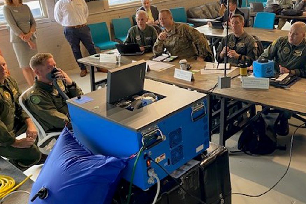 soldiers using equipment in classroom setting
