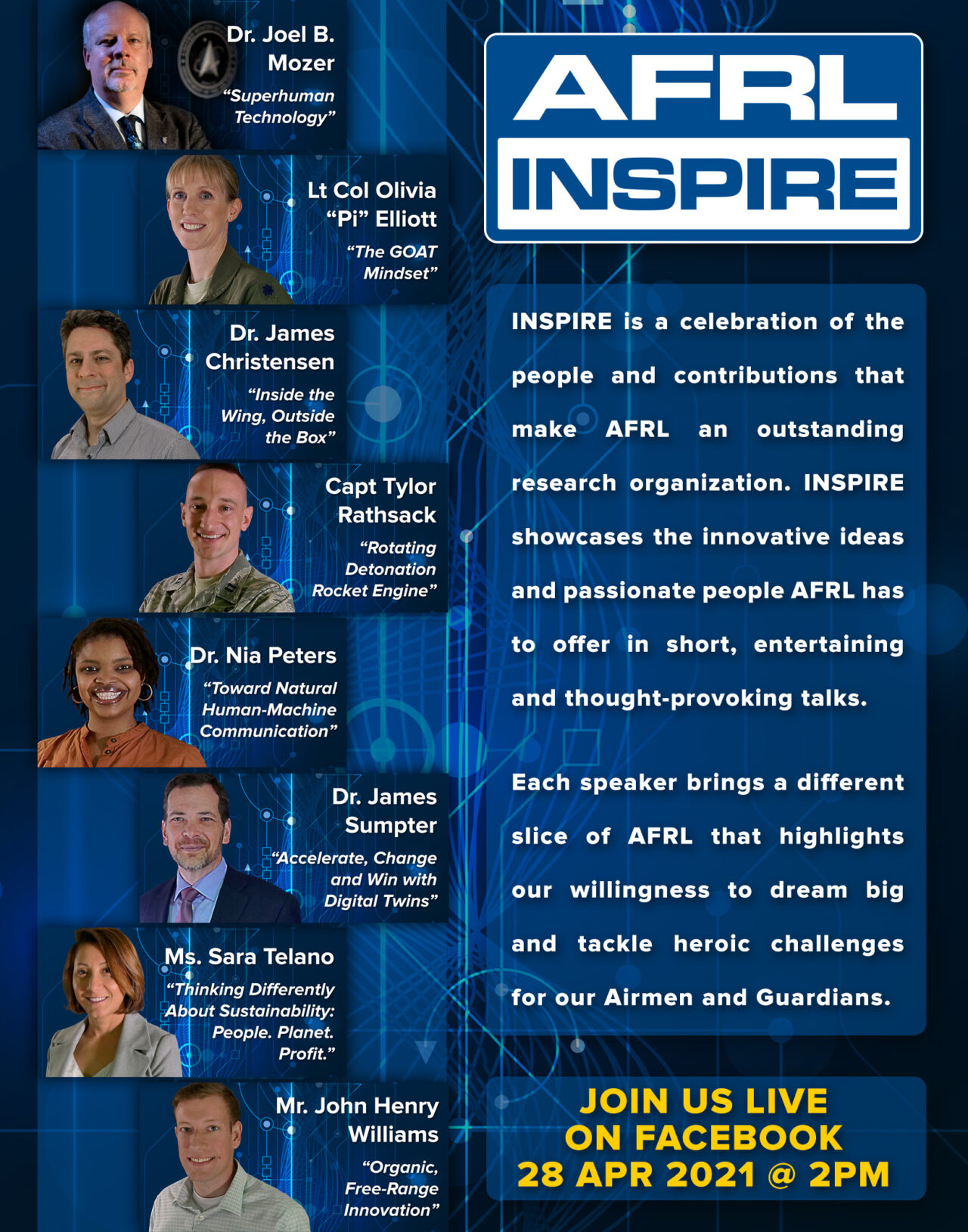 AFRL Inspire with special guest speaker from Space Operations Command ...