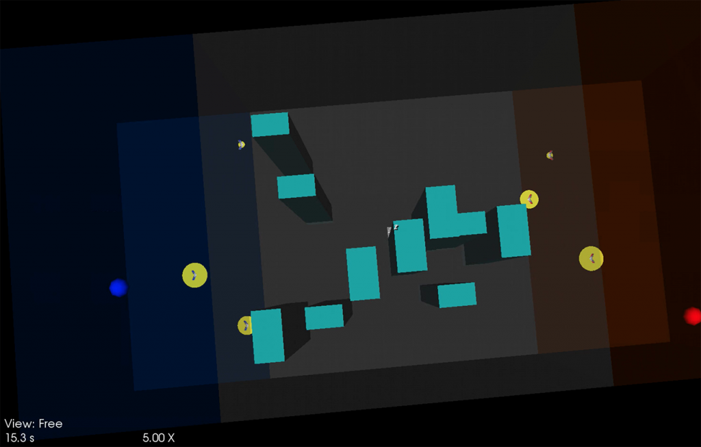 screenshot of simulated game