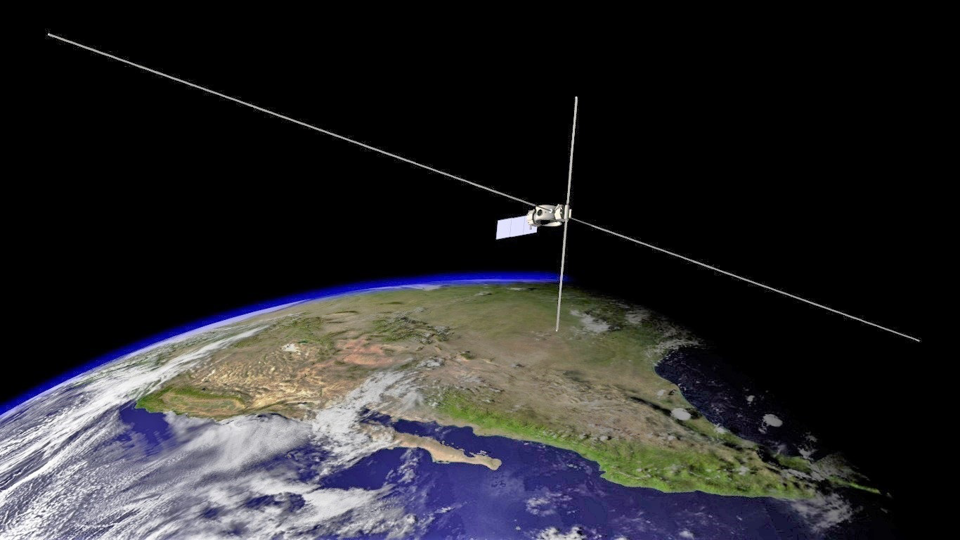 rendering of satellite