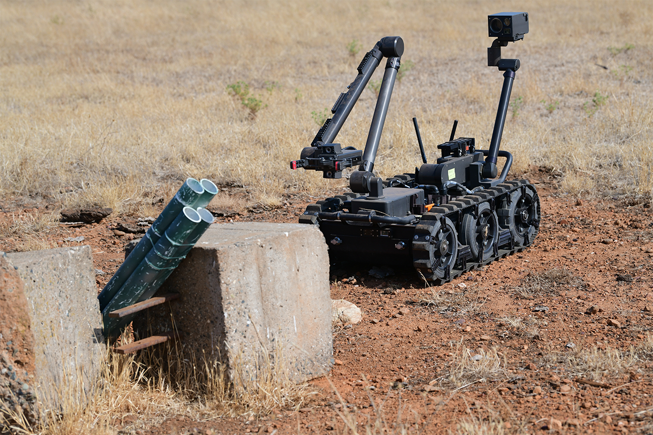 robotics system in use for testing