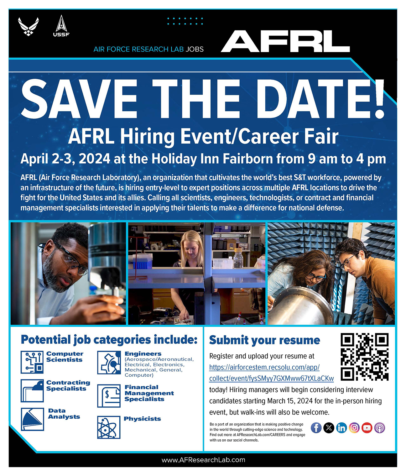 hiring event flyer