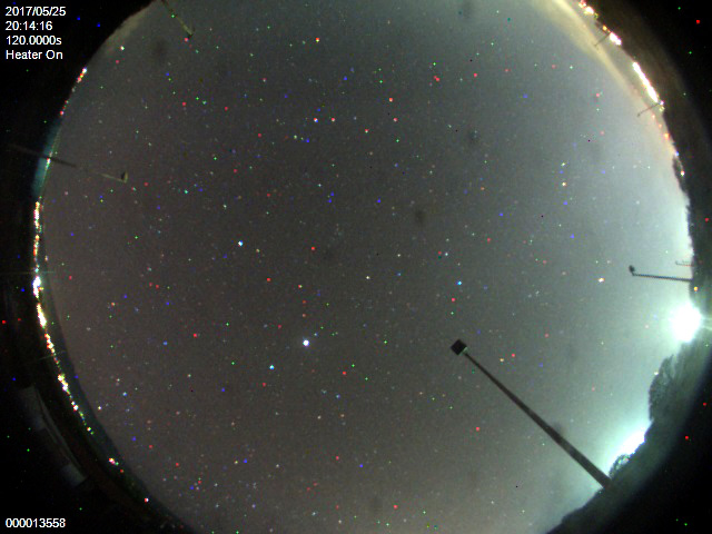 live image from telescope