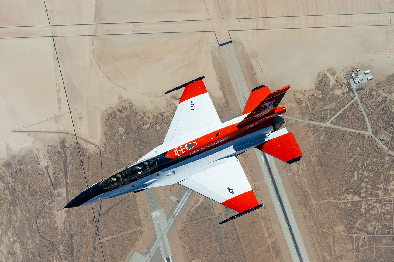 X-62A VISTA aerial testing image