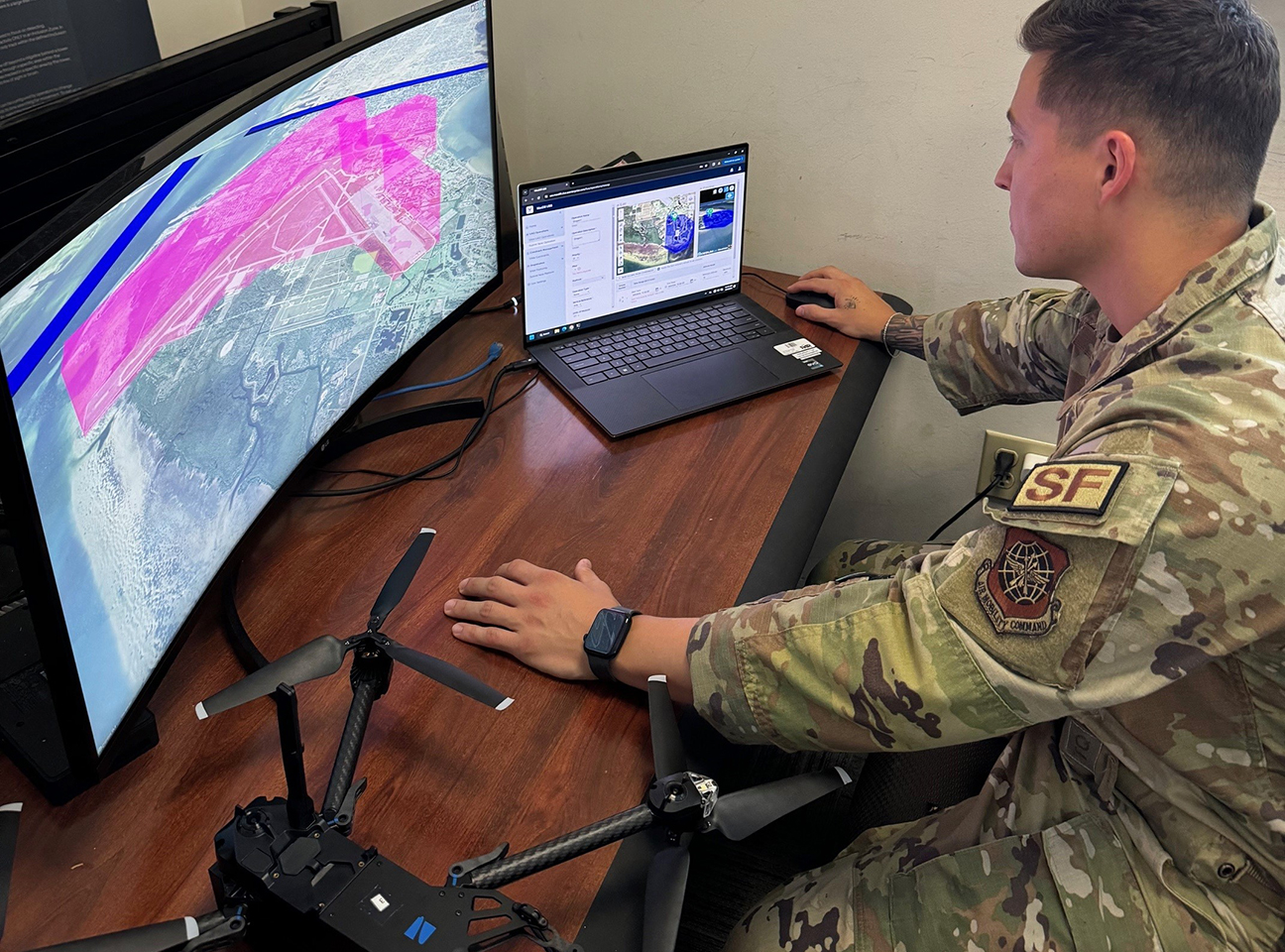 airman using CLUE software