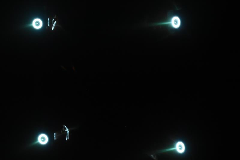 testing showing 4 lights in a square pattern