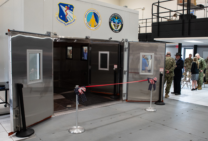 new Research Environmental Chamber prepared for ribbon cutting