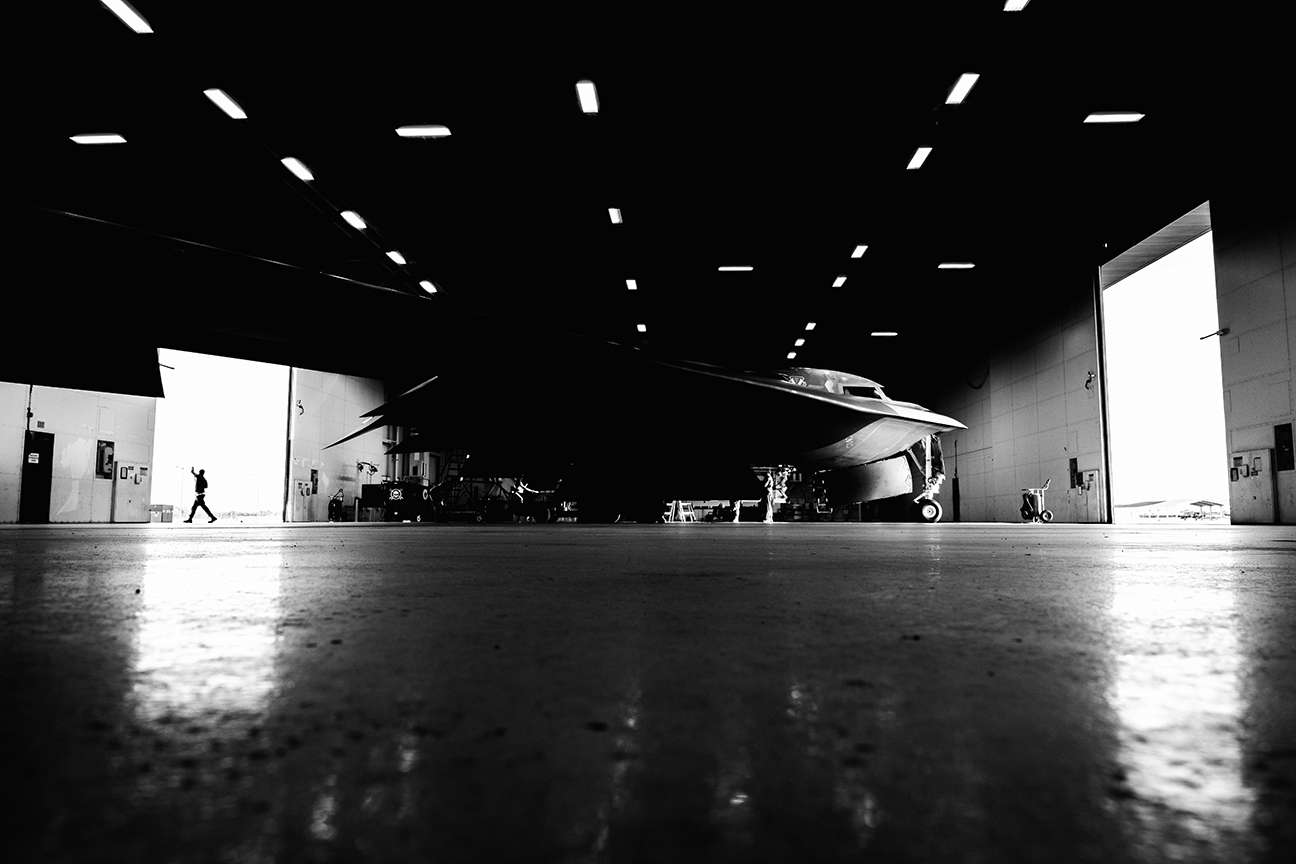 loading of stealth bomber with QUICKSINK munitions